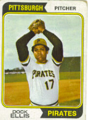 1974 Topps Baseball Cards      145     Dock Ellis